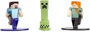 Jada Toys Minecraft Nano Metal Fig Vinyl Figure (Pack of 3)