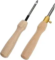 HAWILLOSCH 2pcs Embroidery Tools Kit Crewel Needle Cross Stitch Needle Sewing for Easy Embroidery Ergonomic Handle Perfect for Beginners Pros