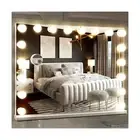 M MIVONDA Hollywood Vanity Mirror with 18 Bulbs Lights, Large Lighted Makeup ...