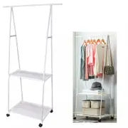 Clothes Storage Rack Garment Rail Stand Wardrobe Clothes Organiser Hanger Shelf