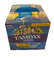 Tampax Pearl Tampons 2 Pack Light/Regular/Super Unscented 47 CT Each Box New