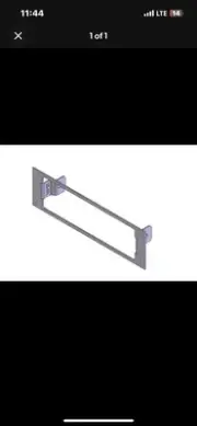 Lot of 6 Havis C-EB25-XTL-1P 1 Bracket, 2.5" Mounting Space, Fits Motorola