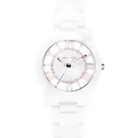 在飛比找樂天市場購物網優惠-送禮首選★RELAX TIME/美麗佳人鏤空陶瓷腕錶-黑X玫