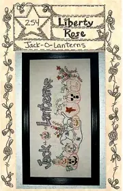 Jack O Lanterns Pattern Stitchery Pumpkin Patch Black Cats Witches Hat