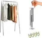 SYAMEET Travel Portable Garment Rack, Foldable Clothes Rack, Can Be Used for ...