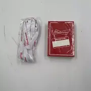 Budweiser Logo “This Bud's For You” Deck Of Playing Cards and pair of shoe laces