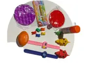 Bubble Pop Fidget X2 Animal Stress Reliver Jacks Watches Bouncy Ball Hair Spray