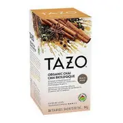 Tazo Organic Black Tea Chai, 20 Bags (Case Of 6)
