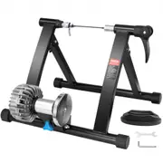 VEVOR Bike Trainer Stand, Fluid Stationary Bike Stand for 26"-29" Wheels, Noise Reduction Fluid Flywheel, Portable Cycling Stand for Indoor Riding Exe