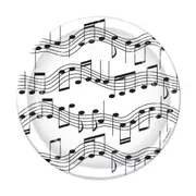 Musical Notes Small Paper Plates (Pack of 8)