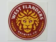 3.5" BEER Sticker ~ Micro Brewery ~ West Flanders Brewing Co ~ Boulder Colorado