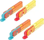 jojofuny 4Pcs Seam Rippers for Sewing Ergonomic Thread Removers with Bright Colors for Crafting Tailoring and Removing Stitches and Hems