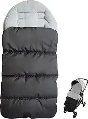 Stroller Warm Bag,Windproof Winter Footmuff - Sleeping Bag Adaptable with Adjustable Side Zips for Pushchair, Pram, Car Seats