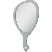 Zadro Teardrop Handheld Mirror with Handle in Pebble Gray at Nordstrom, Size Large