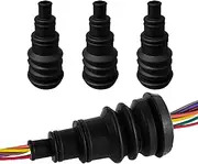 Suvnie 4 PCS Universal Firewall Boot, Rubber Grommets Can Accommodate 3/8 to 1 Inch Diameter Wire Bundle, Safe and Convenient Grommet for Vehicle Running Cable, Car Accessories