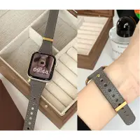 在飛比找蝦皮商城精選優惠-【S9錶帶】AppleWatch錶帶 小蠻腰裝飾釦錶帶 真皮