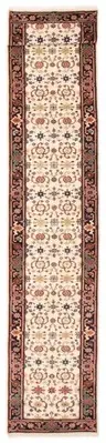 Vintage Hand-knotted Runner Rug 2'7" x 13'10" Traditional Wool Carpet