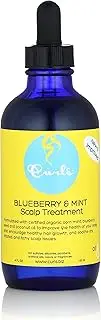 Curls Blueberry Bliss Blueberry & Mint Tea Scalp Treatment - Combat Dandruff, Relieve Itching, Prevent Dryness - Encourage Hair Growth and Scalp Health - For All Types - 4 Fl Oz