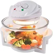 Halogen Oven, Halogen Air Fryer, Healthy Halogen for Baking, Roasting and Grilling, Cook Flavourful Food Without The Oil, 17L Cooker and Lid, Adjustable Temp and Timer