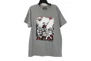 AFL x Star Wars Essendon Bombers Stormtrooper Grey Graphic Tee Youth Sz M NEW