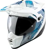 Klim Krios Pro ECE/DOT Spectrum, adventure helmet , color: White/Black/Blue , size: S