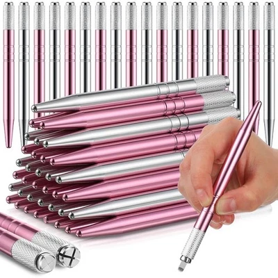 2X(50 Count Microblading Pens Manual Eyebrow Pencils Microblading Supplies7649