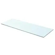 Clear Glass Shelf Panel 80x30cm Wall Mount Display Home Decor Storage
