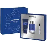 台灣公司貨 MONTBLANC 萬寶龍 探尋藍海 男性淡香精 100ML 香水筆 7.5ML 沐浴精 100ML 禮盒