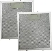 2Pcs 9x10 Inch Range Hood Filters, 5-Layer Aluminum Mesh Replacement Filters with Buckle for Kitchen Ventilation, Range Hood Filter Replacement