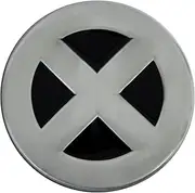 [Fun Buckles] Unisex-Adult's X-Man Die Cast Pewter Finish Enameled Belt Buckle Silver, Silver, 1