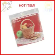 Commonwealth Basket Burgundy Hill Basket Kit, Apple Basket 6"X6"X9"