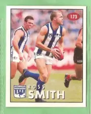 1996 AFL SELECT STICKER, #173 ROSS SMITH, NORTH MELBOURNE KANGAROOS