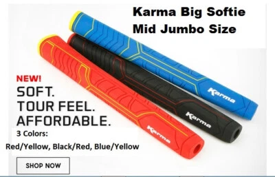 Karma Big Softie Mid Jumbo Putter Grip Soft Rubber Material 3 Colors