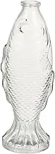 Fish Shaped Corked Drift Bottle Transparent Glass Wishing Container for Messages Essential Oils Items for DIY Projects Home Decor