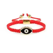 Black Gold Evil Eye Red String Protection Bracelet