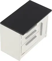 ifundom Elegant Miniature Doll House Kitchen 1:12 Scale Mini Furniture for Decorative Use