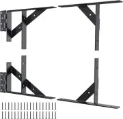 Gate Corner Brace Bracket Gate Kit for Wooden Fence Gate Hinges No Sag Frame...