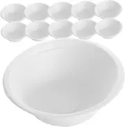 HAMPPLIES Versatile 100pcs Paper Bowl Set Non-Washable Salad Soup Noodles Container for Occasions