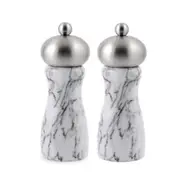 Swissmar Arctic White Marble Salt and Pepper Mill Set 15cm