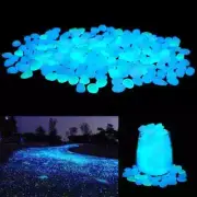 500Pcs Glow In The Dark Garden Pebbles Stones Rocks For Yard And Walkways Decor