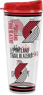 Rico Industries NBA Basketball Portland Trail Blazers Mayhem Double Wall 20oz Tritan Tumbler