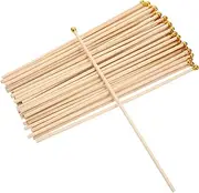TOGEVAL 50pcs Mini Wooden Hand Flagpole Small Country Flag Holder for DIY Decoration for Tables and Desks Celebrate National Holidays with Elegant Display