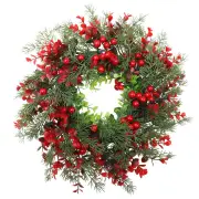 NNEOBA Winter Berry Christmas Wreath - Large Eucalyptus Garland