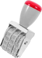 jojofuny Handmade English Date Stamp Adjustable Stamp for Card Making Scrapbooking Office Use for Business Applications Design
