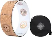 Yoga Wheel Back Roller Circle, Beginners 12.6 inch Anti Slip Home Exercise Backbends Wheel, Back Stretching Device