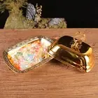 Snack Tray Elegant Multipurpose Butter Dish Box Cheese Container Golden/silver