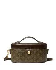 Tory Burch T Monogram Coated Canvas Vanity Case