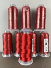 Lot / 8 Rayon Machine Embroidery Thread Red #189 ADMelody New Great Deal!