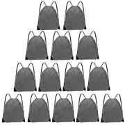 Drawstring Bags Bulk 14 Pcs Drawstring Backpack Bulk Cinch Bag Sackpack Grey
