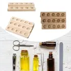 Wooden Display Stand Rack Aroma Bottles Storage Organizer Perfume Nail Polish